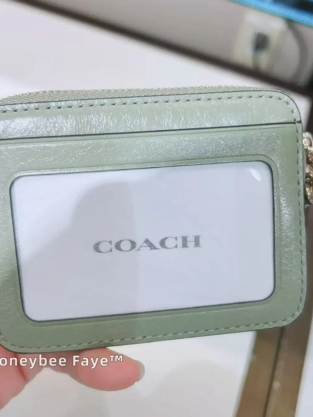 NWT Coach Zip Card Case With Quilting CEC51
